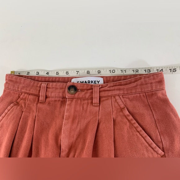 L.F.MARKEY rust wide legs with high waist trouser pants.Size 6.Color:red/orange - Picture 7 of 8